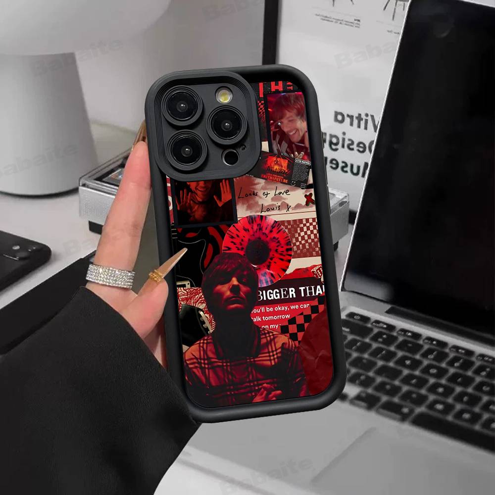 L-Luis M-Miguel Singer For IPhone 17 Pro Max 16 15 14 13 12 11 Plus Black Soft Phone Cover
