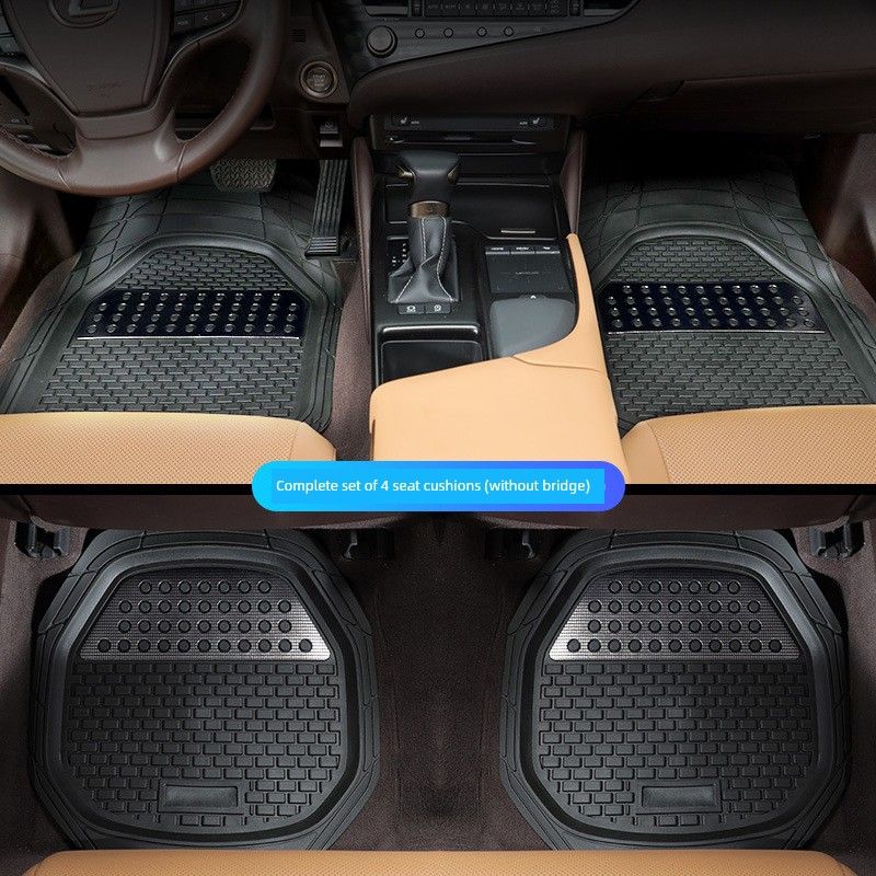 Single-Piece Car Floor Mat for the Driver's Seat, Waterproof, Non-Slip, Dirt-Resistant, Cuttable Silicone Carpet-Style Foot Mat