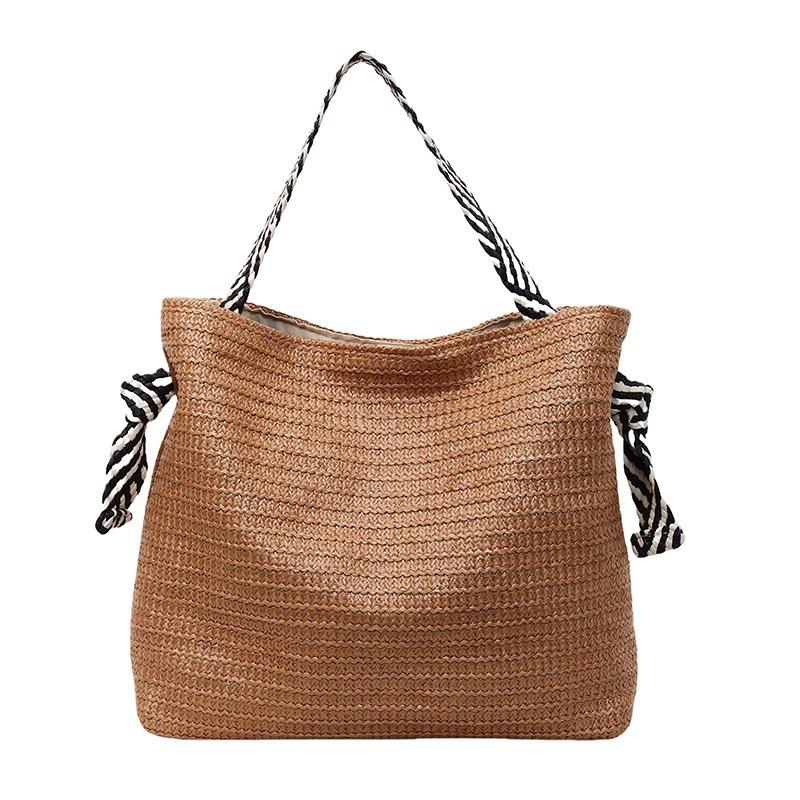 Bohemian woven straw bag women's large-capacity new casual shoulder seaside vacation beach bag