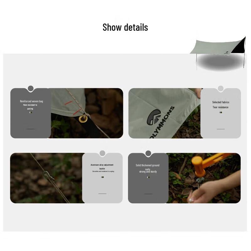 Cuoshan Outdoor Butterfly Blackout Camping Tarp