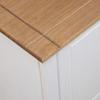 TV Cabinet White 120x40x50 cm Solid Wood Panama Pine