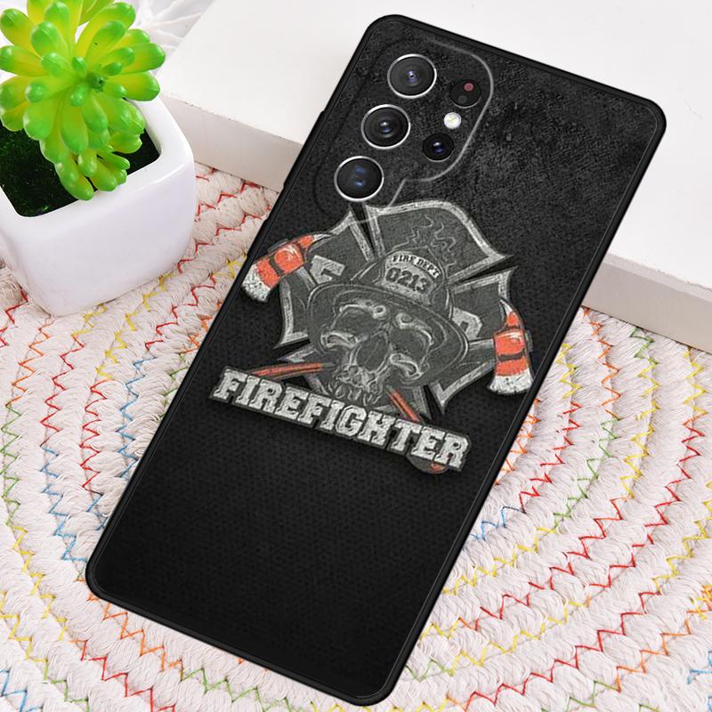 Rescue Fire Dept TPU Phone Case For Samsung Galaxy Note 10 Pro S26 S25 S24 S23 S22 Ultra Plus S21 FE S20 Shockproof Cover