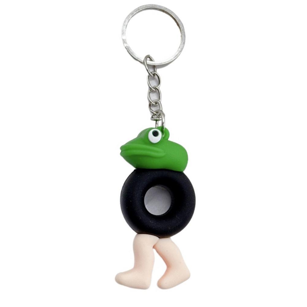 Creative Italian Brainrot Animals Keychain Funny Tung Tung Tung Sahur Cat Meme Keyrings Friends Pendant Gifts