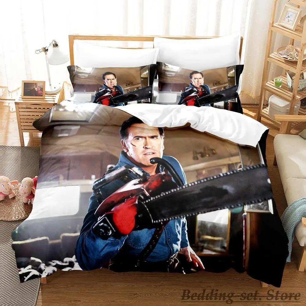Ash VS Evil Dead Bedding Set Single Twin Full Queen King Size Bed Set Aldult Kid Bedroom Duvetcover Sets parure de lit