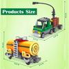 Non-Toxic 203Pcs Children Toys Railway Oil Tank Car Moc Building Blocks Model Assembly Train Steam Toys Birthday Gifts