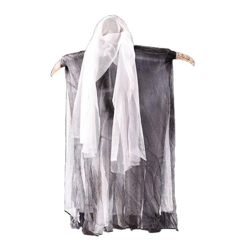 

Glowing Sounding Floating Ghost Halloween Decoration Voice Control Light Emitting Sound Horror Ghost Mask Hanging Ghost