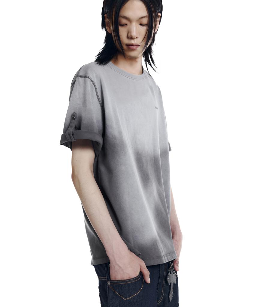 AAKAM Dirty Mist Roll-Up Half Top (Dark Gray)