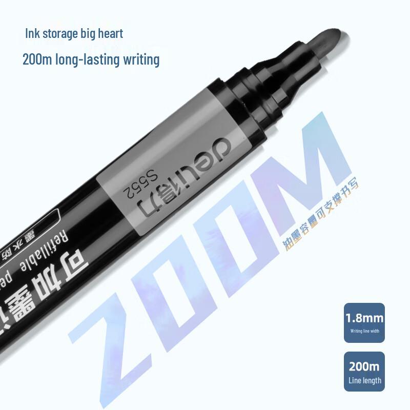 Deli Oil-Based Refillable Marker Pen