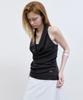 Nigaennikol Layerd Drape Halter Top_Black