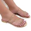 Summer Beach Shoes For Women Trend Fashion Beads Chains Fashion Footwear Elegant Sexy Party Wedding Female Sandals