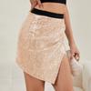 Sequin Skirt Glitter Skirt Women's Elastic Waist Glitter Skirt With Women's Sequin Skirt Glitter Skirt Elastic Waist Skirt A-line Hip Skirt
