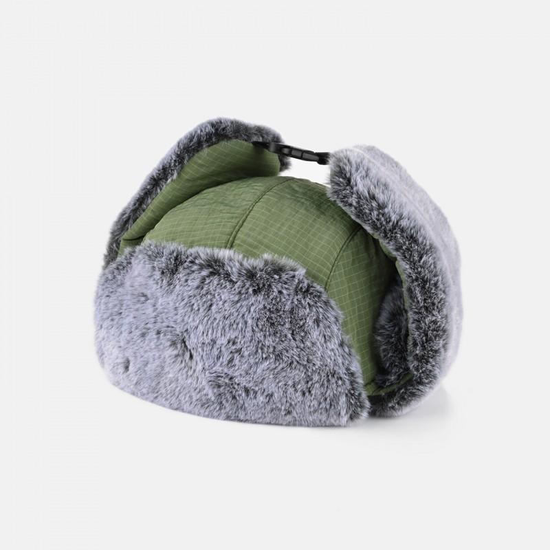 Unisex Warm Fleece Plaid Hat With Ear Protection Winter Cap Outdoor Cold Weather