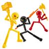 1 Set 3D-Druck Mannequin Mehrgelenkiger Stickman Spielzeug Neuheit Actionfigur Stickman Montierter Roboter Beweglich