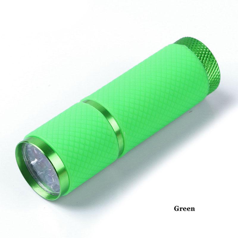 

PortableNail Cure LED Light Lamp 4-Colors Flashlight Gel Curing Lamp UV Currency Detector Lamp Nail Dryer Manicure Lamp
