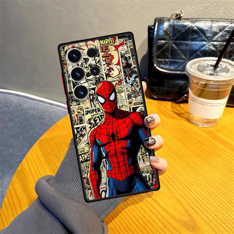 Case for Samsung Galaxy Note 20 Ultra 10+ S24 Plus S25 Ultra S21 S20 FE S23 FE S26 S22 Funda Back Phone Cover Marvel Comic