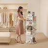 VEVOR 5 Tiers Rotating Shoe Rack Tower, 360 degrees Spinning Shoe Rack, Revolving Storage Round Carousel Display