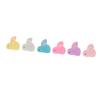 60pcs Luminous Resin Bunny Ornament Decoration Glow In Dark Resin Bunny Figure for Birthday Party