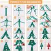 Bohemian Kwastjes Design Kerstboom Macramé DIY Kit Katoenkoord Handgeweven Kerst Wandkleed Materiaalpakket Rood/Groen/Wit