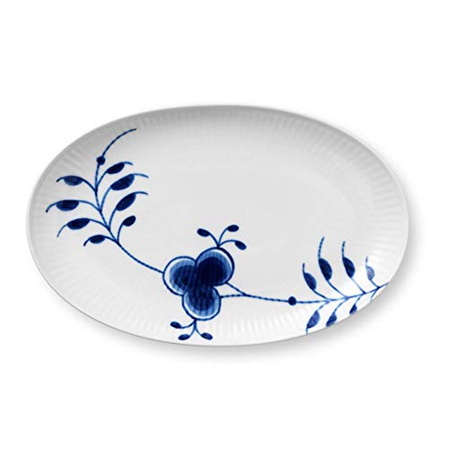 [Officially Imported] Royal Copenhagen Blue Fluted Mega Oval Dish, 23.5cm, Wedding Gift, 1016888