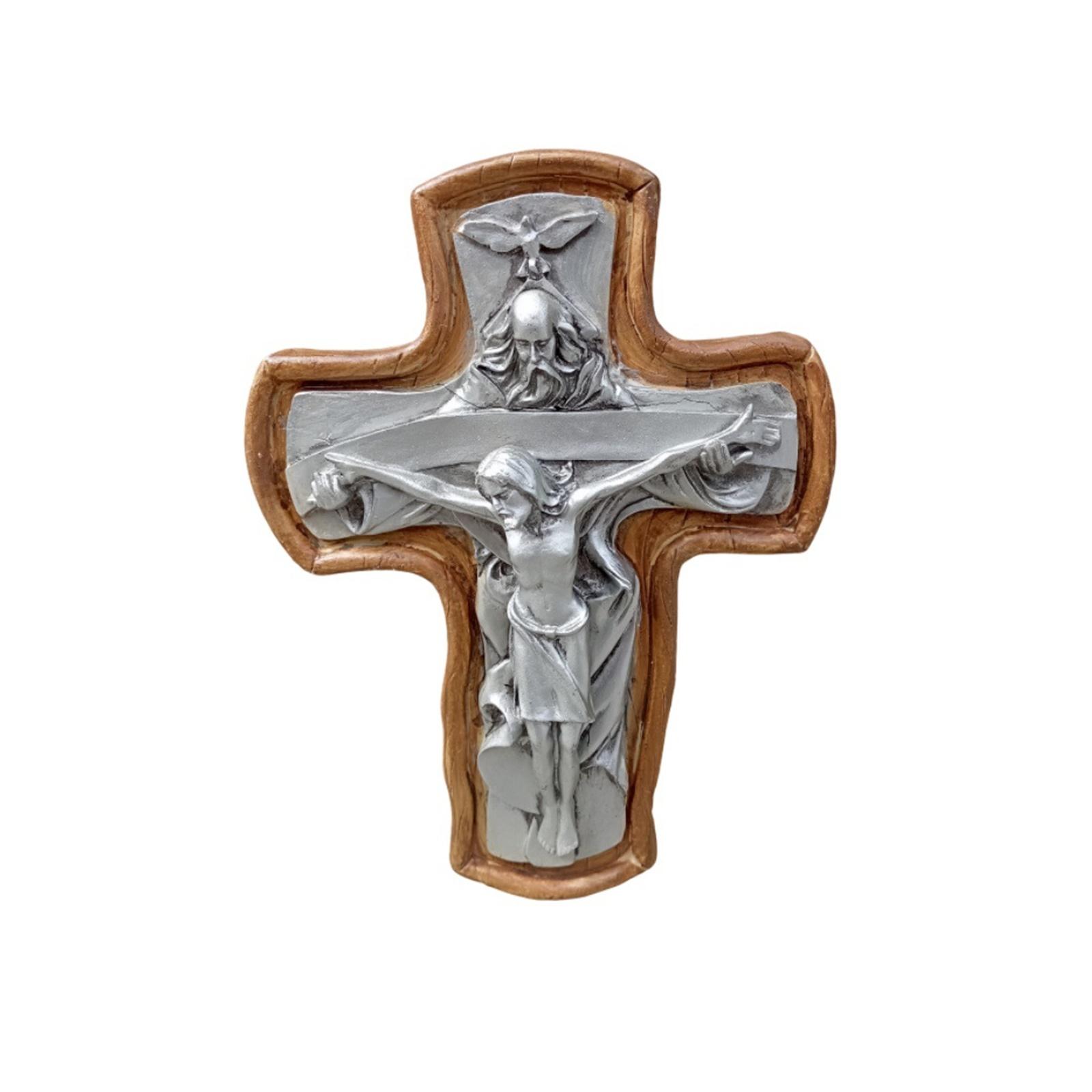 

Статуэтка Распятия Домашние Настольные Полимерные Украшения, Католические Религиозные Вдохновляющие Алтарные Настольные Статуэтки One Size