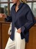 European Casual Commute Women's Solid Color Outerwear Shirt - Spring/Summer 2026 Fashion