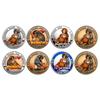 Prote Protect Punch Monkey Coin 3D Embossed Commemorative Figure Metal Collectible Souvenir Home Decoration Children Adults Gift