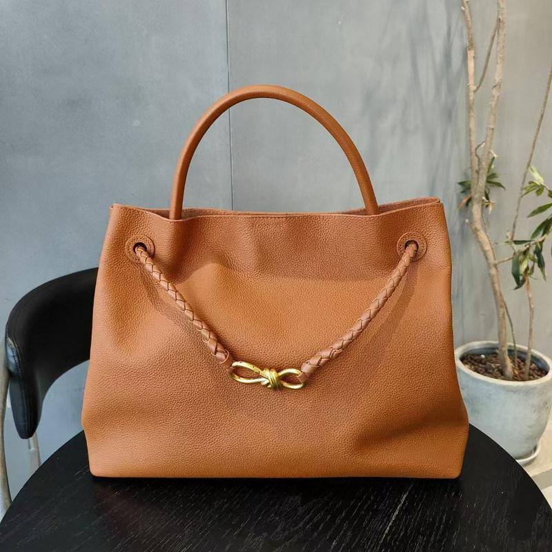 2026 Neue Leder-Damenhandtasche erste Schicht Rindsleder Retro gewebte Schmetterlingsschnalle Einzel-Schulter-Diagonal-Tasche