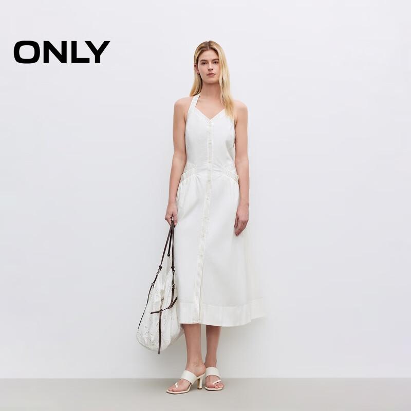 Only 2025 Spring V-Neck Off-Shoulder A-Line Maxi Dress