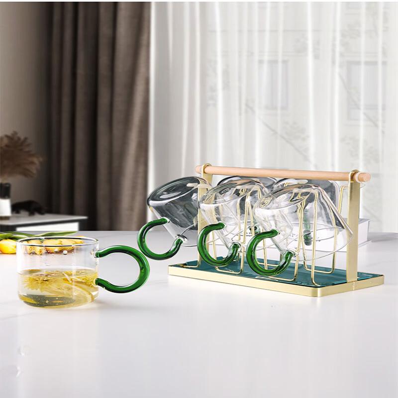 Flevance Heat-Resistant Transparent Glass Tumbler Set (6-Pack)