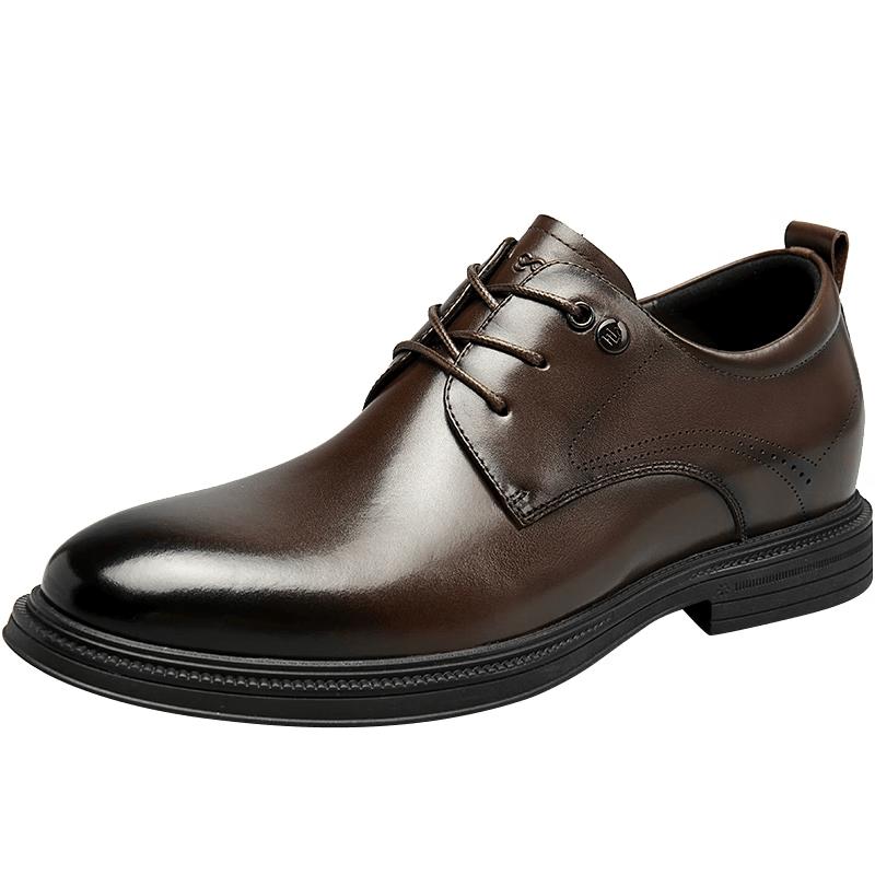 HLA Men s Breathable Business Casual Leather Derby Shoes 43