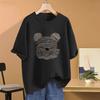 T-shirt for Women Summer Large Size Cotton Shirt Soft Loose Printed Casual Comfortable Pullover T-shirt Top
