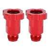 2PCS Spray Gun Cup Adapters Aluminum Alloy Paint Sprayer Cup Converter M16 Male Thread 1.5mm Pitch Red