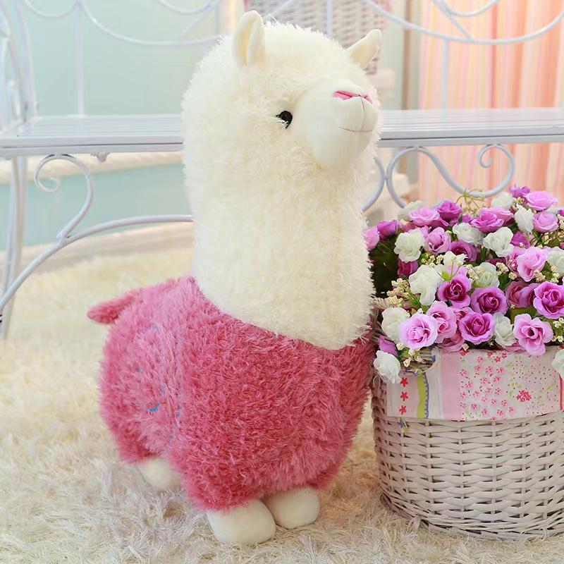 

Плюшевая игрушка Кукла Альпака Мягкая игрушка Кукла ягненка Спальная подушка Детские праздничные подарки 28cm