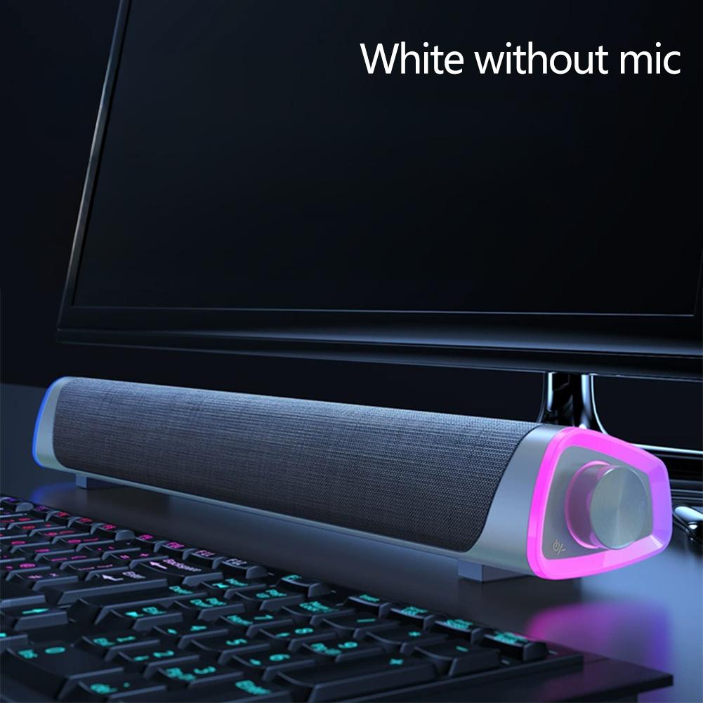 4D Bluetooth Speaker Bar Stereo Sound Subwoofer Computer Speaker For Macbook Laptop Notebook PC Music Player Wired Loudspeaker