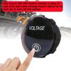 Dc 12V-24V Led Mini Round Digital Voltmeter With Touch On Off Switch Meter Tester For Car/Motorcycle/Motorboat/Truck Refit