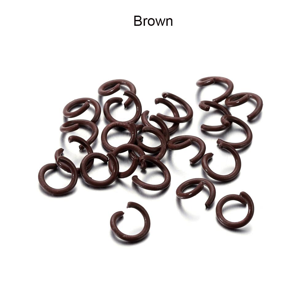100Pcs/Lot 1.2x8mm Colorful Metal Open Jump Rings Split Jump Ring Connector for DIY Jewelry Making Findings Accessories Supplies