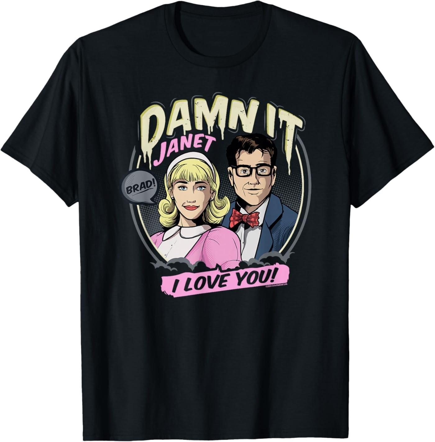 Rocky Horror Show Damn It Janet I Love You T-Shirt S разноцветный