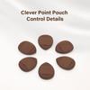 4/6 Pieces Small Thumb Cosmetic Puff Chocolate Biscuit Powder Puff Wet Dry Finger Powder Puff  Makeup Tool