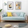 Universal Quilted Fabric Sofa Cushion Cover Non Slip Simple Nordic Style for Wooden Sofa