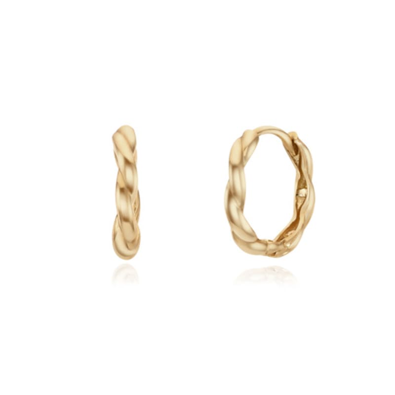 MIAF 14K Note One-Touch Earrings