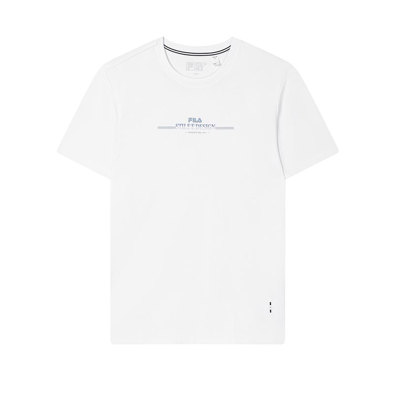 New FILA WHITE T Shirts Men's Standard White F11M533113F-WT