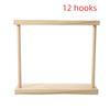 Exquisite Necklace Hanging Rack 12 /18 Hook Jewelry Jewelry Holder Simple Wood Necklace Stand  Home