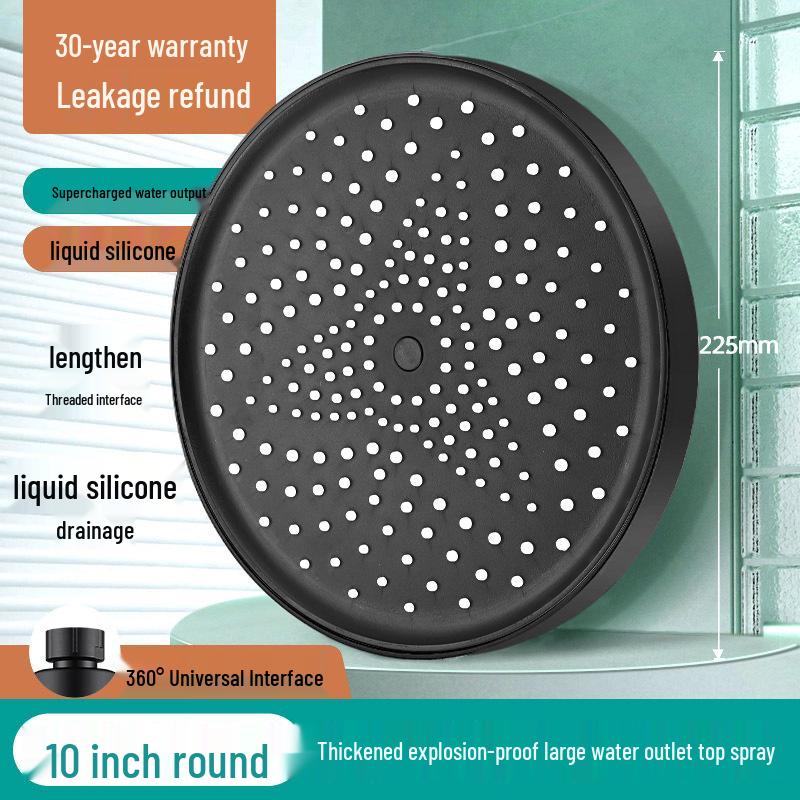 High-Pressure Single Nozzle Shower Head Set