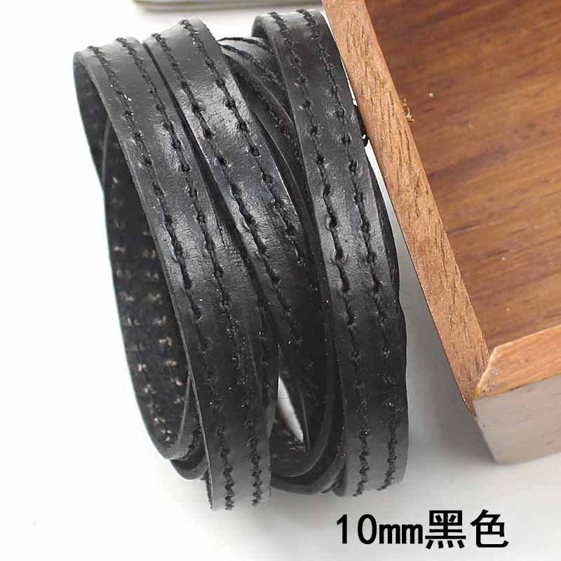 Diy First Layer Stepping Line Cowhide Rope First Layer Genuine Leather Rope Car Line Cowhide Strip 1Cm Wide Bag Belt