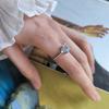 Silver Ring with Natural Topaz 2.25ct, Item Weight 2.37 G (2206903)