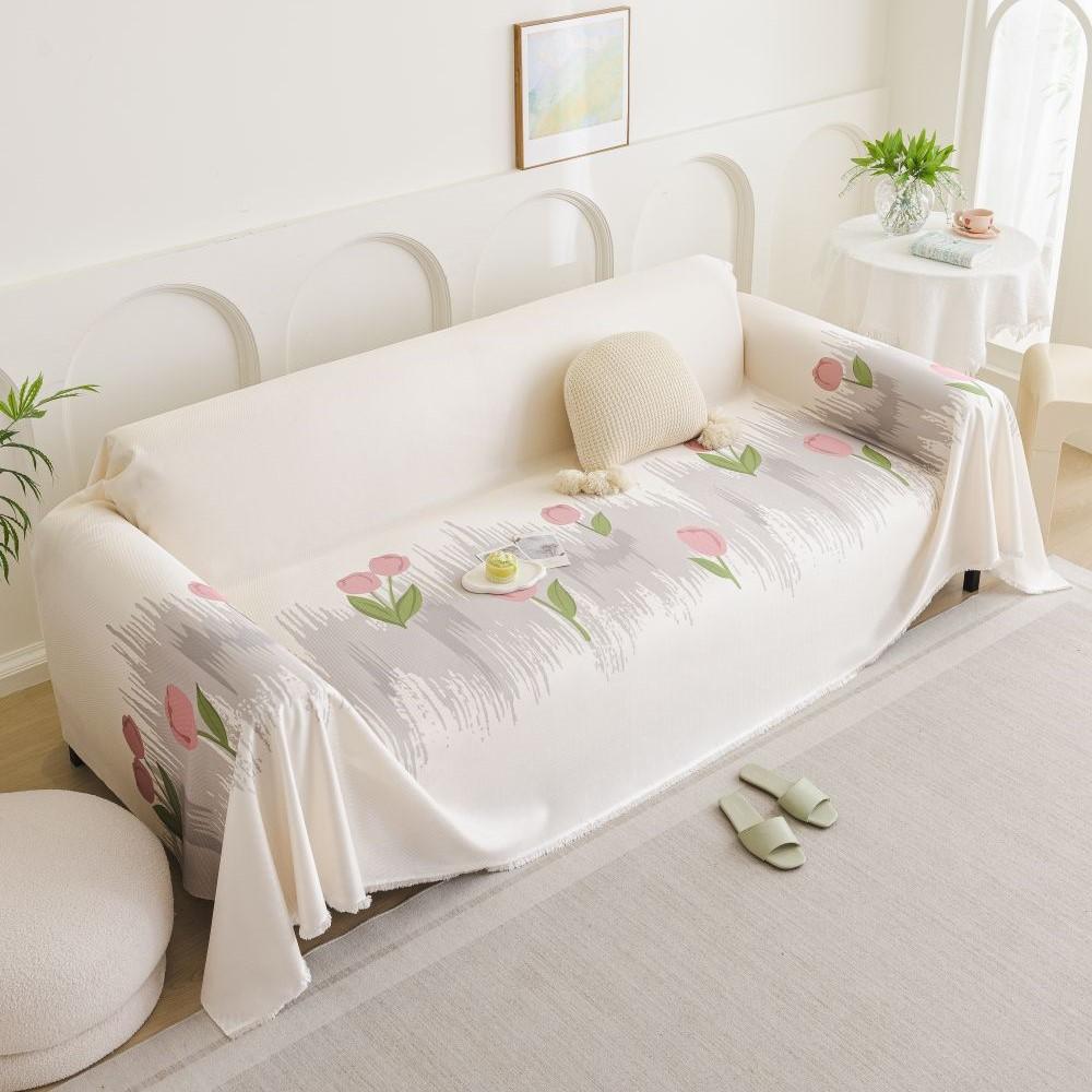Living Room Sofa Mat Throw Blankets  Summer Ice Silk Sofa Towel Camping Picnic Blanket Cover Sofa Cover