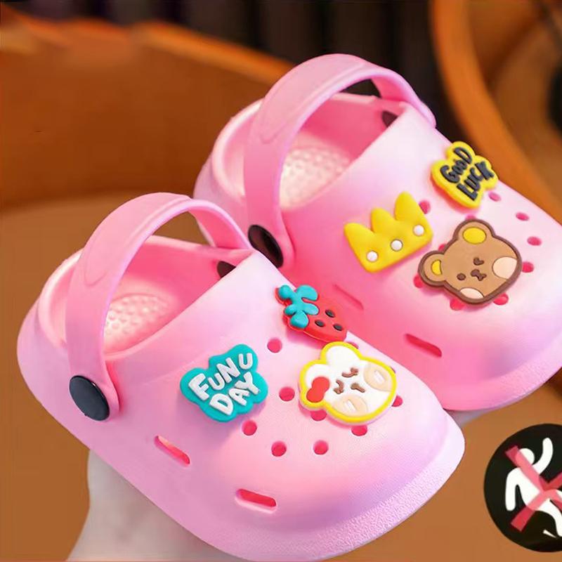 Summer Kids Slippers, Cartoon & Cute Anti - Slip Closed - Toe Clogs for Boys, Girls, Infants and Kids of All Sizes
