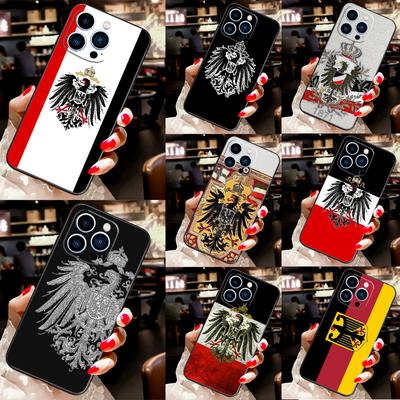 Duitse Rijksvlag Beschermhoes Voor iPhone 11 14 12 13 Pro Max Mini X XR XS Max 7 8 Plus SE 2020 Telefoonhoesje