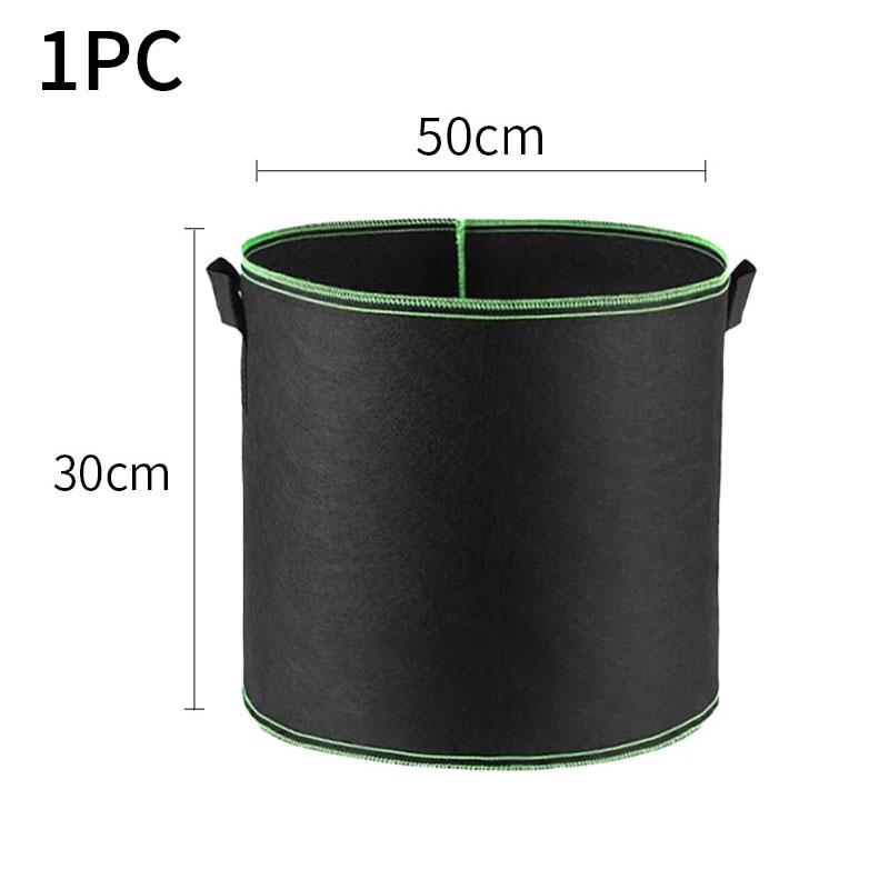 Black Non-Woven Fabric Planting And Cultivation Bag Thickened Felt Planting Pot Plant Planting Pot Home And Garden Gardening