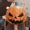 Latex Jackolantern Mask Head Cover Scary Pumpkin Mask Dress Up Props Masquerade Mask  Haunted House